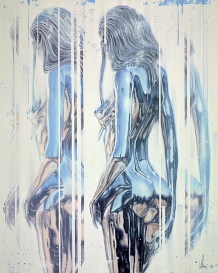Tell Me You Love Me, Even Though You Dont Love Me by Kris Hardy - Original Painting on Box Canvas